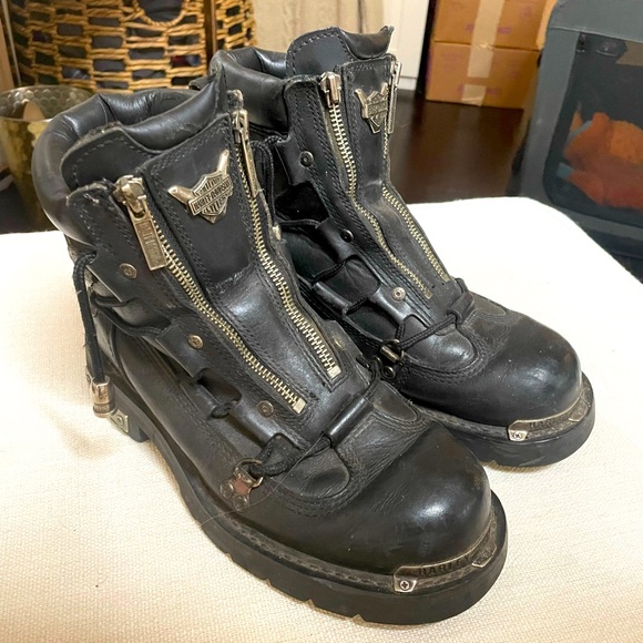 Women’s Harley Davidson Biker Boots - Picture 1 of 5